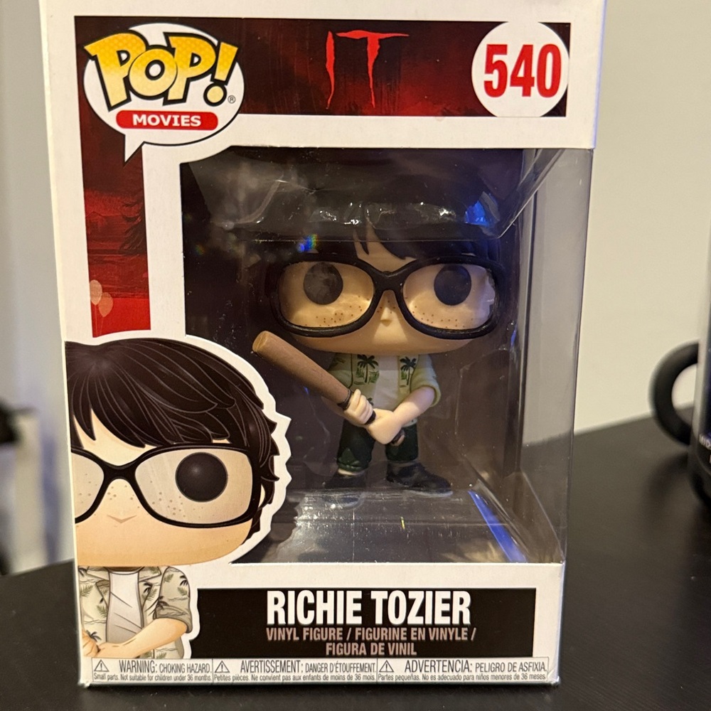 NIB Funko Pop! Movies: “IT” -  540 Richie Tozier: Vinyl Figure